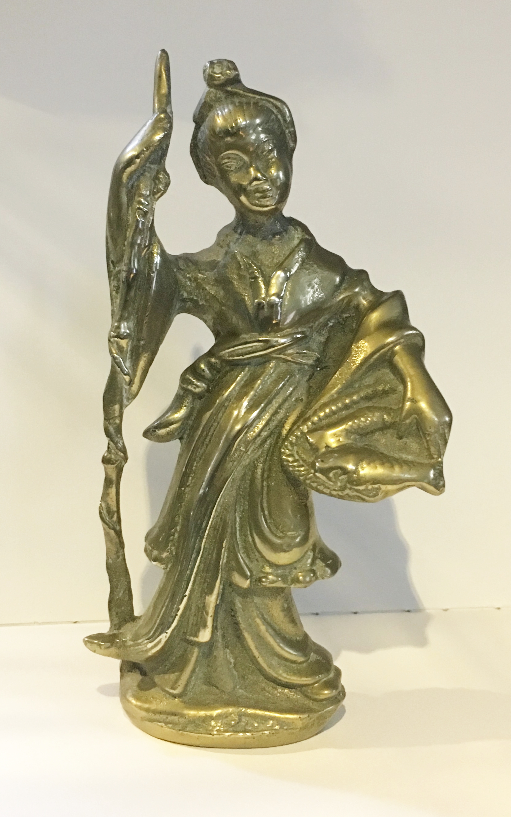 Asian Lady Tiller Pin (image for) Asian Lady Tiller Pin